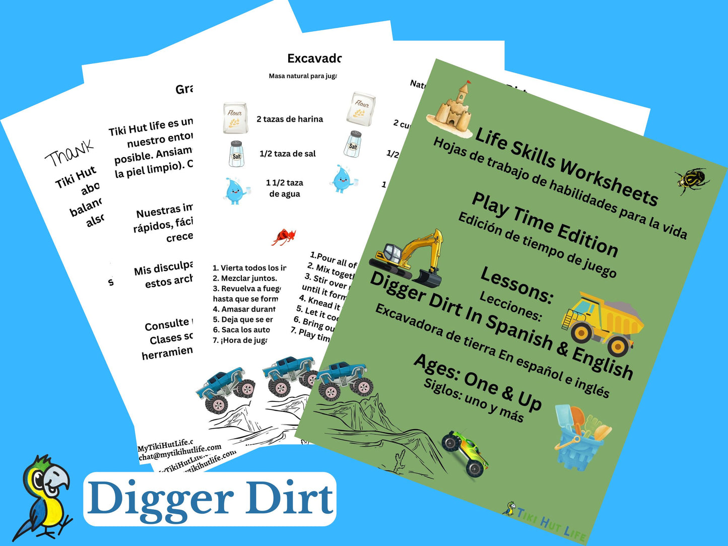 Digger Dirt Fun Hands On Activity