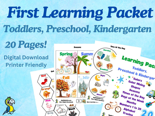 My First Learning Packet. Colors, Shapes, Numbers & More!