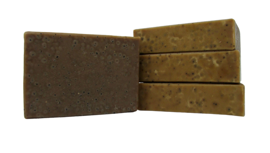 Harborside Cafe Goat Milk Bar Soap. Naturally exfoliate with freshly brewed coffee, caramelized sugar, and smooth vanilla.