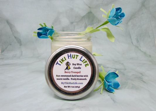 Classic scents of sun-sweetened dark berries with warm vanilla.  Fruity and smooth.   Soy wax candle.
