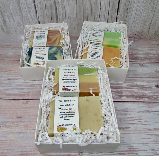 Choose your two favorite soaps in a gift box for you or a great gift.