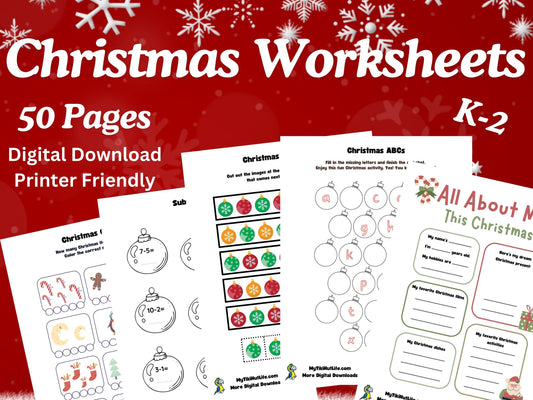 Christmas Worksheets K-2