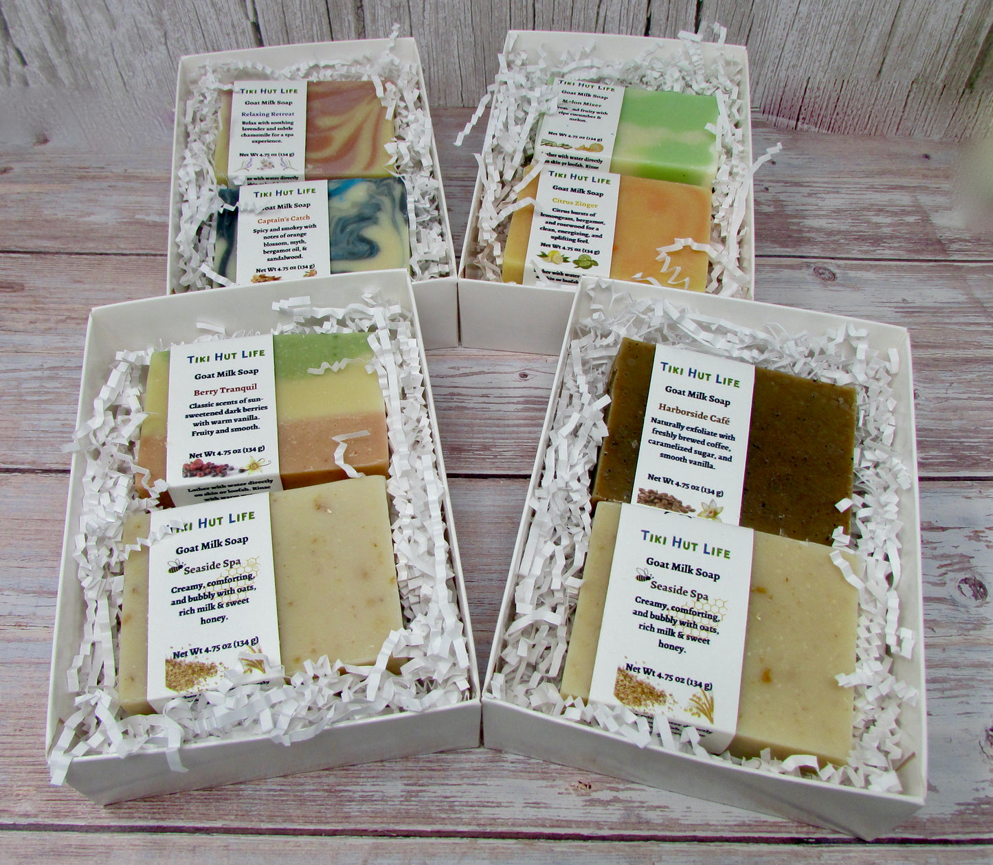 Choose your two favorite soaps in a gift box for you or a great gift. 