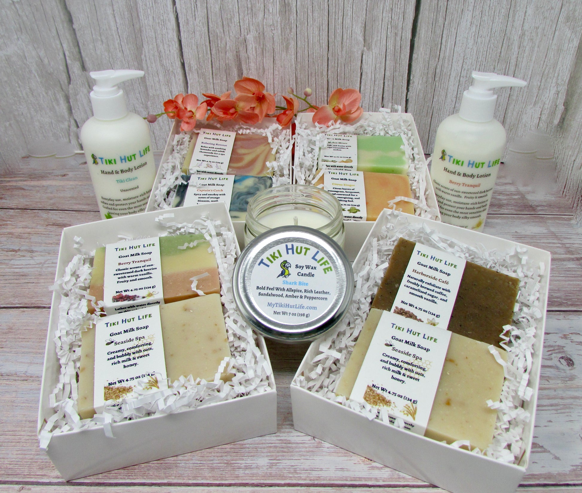 Choose your two favorite soaps in a gift box for you or a great gift. 