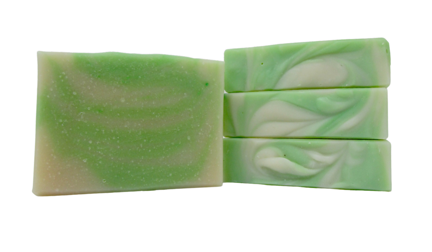 Melon Mixer Goat Milk Soap. Fresh and fruity with ripe cucumber and melon. 